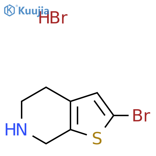 2-bromo-4,5,6,7-tetrahydrothieno[2,3-c]pyridine;hydrobromide structure