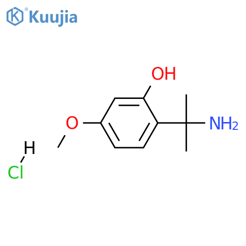 2-(2-aminopropan-2-yl)-5-methoxyphenol hydrochloride structure