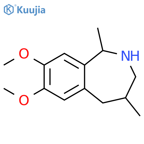 7,8-dimethoxy-1,4-dimethyl-2,3,4,5-tetrahydro-1H-2-benzazepine structure