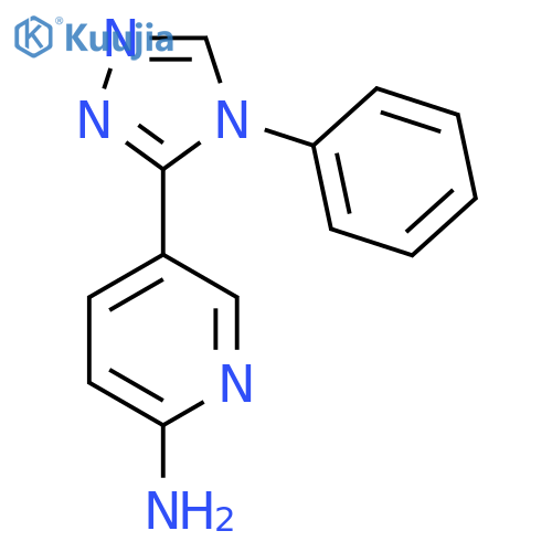 5-(4-Phenyl-4H-1,2,4-triazol-3-yl)pyridin-2-amine structure