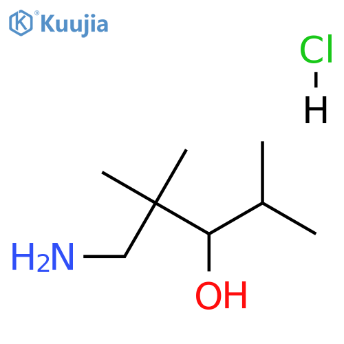 1-amino-2,2,4-trimethylpentan-3-ol hydrochloride structure