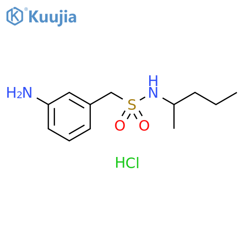 1-(3-aminophenyl)-N-(pentan-2-yl)methanesulfonamide hydrochloride structure