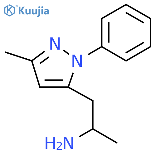 1-(3-methyl-1-phenyl-1H-pyrazol-5-yl)propan-2-amine structure