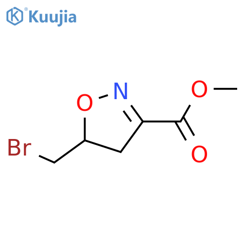 methyl 5-(bromomethyl)-4,5-dihydro-1,2-oxazole-3-carboxylate structure