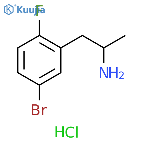 1-(5-bromo-2-fluorophenyl)propan-2-amine hydrochloride structure