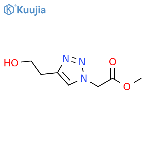 methyl 2-4-(2-hydroxyethyl)-1H-1,2,3-triazol-1-ylacetate structure