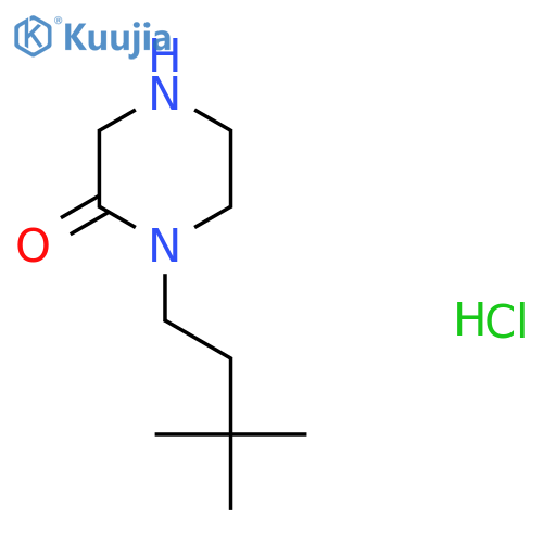 1-(3,3-Dimethylbutyl)piperazin-2-one hydrochloride structure