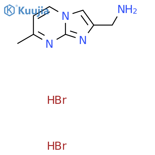 (7-methylimidazo[1,2-a]pyrimidin-2-yl)methanamine;dihydrobromide structure