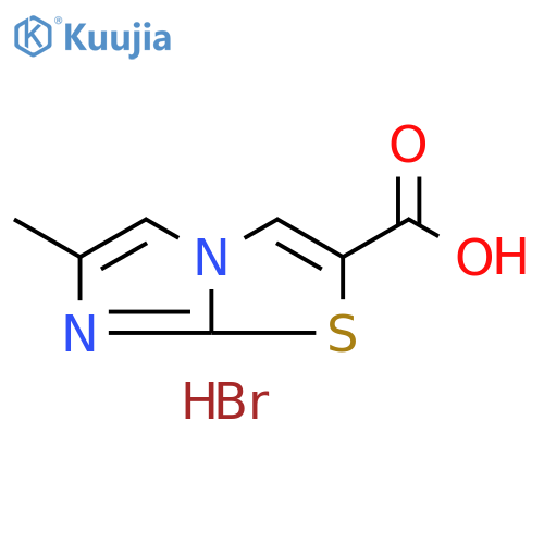 6-methylimidazo2,1-b1,3thiazole-2-carboxylic acid hydrobromide structure