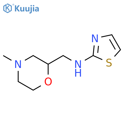 N-(4-methylmorpholin-2-yl)methyl-1,3-thiazol-2-amine structure