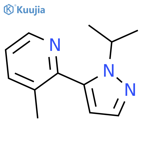 2-(2-Isopropylpyrazol-3-YL)-3-methylpyridine structure