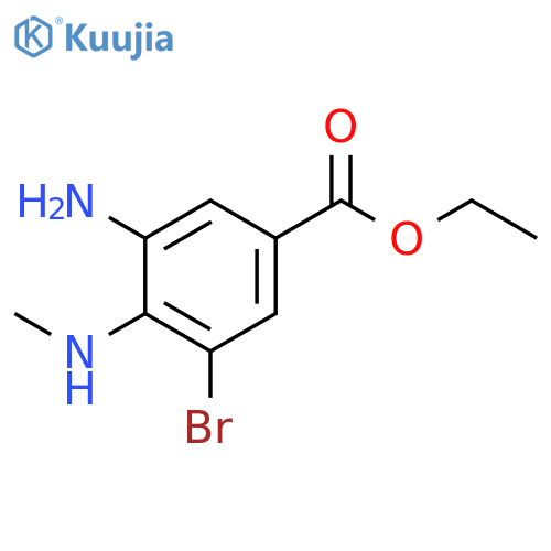 Ethyl 3-amino-5-bromo-4-(methylamino)benzoate structure