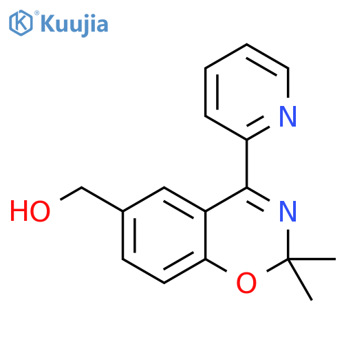 2H-1,3-Benzoxazine-6-methanol, 2,2-dimethyl-4-(2-pyridinyl)- structure