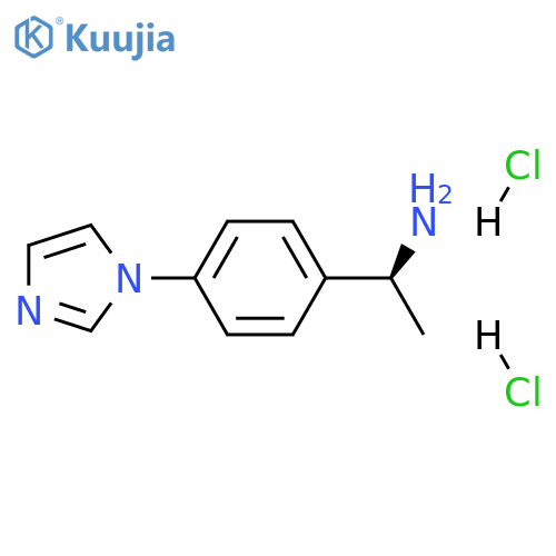 (1S)-1-4-(1H-imidazol-1-yl)phenylethan-1-amine dihydrochloride structure