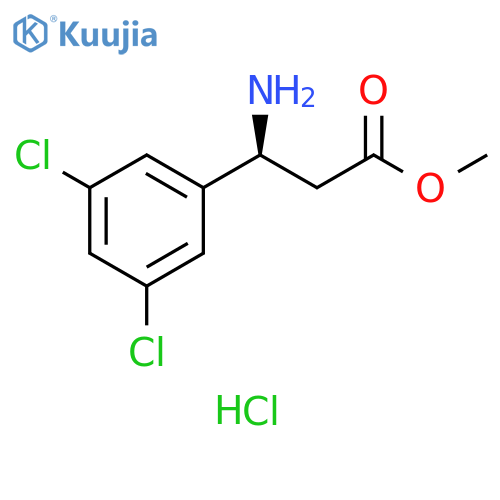 methyl (3S)-3-amino-3-(3,5-dichlorophenyl)propanoate hydrochloride structure