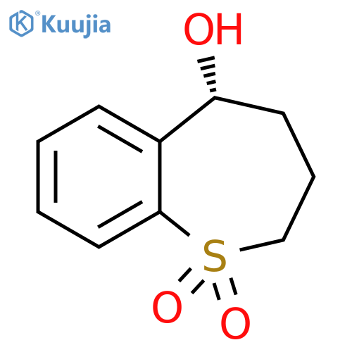 (5R)-5-hydroxy-2,3,4,5-tetrahydro-1lambda6-benzothiepine-1,1-dione structure