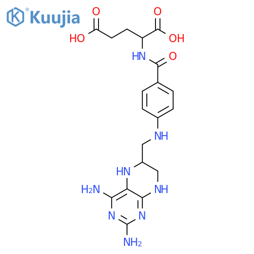 L-Glutamic acid,N-[4-[[(2,4-diamino-1,5,6,7-tetrahydro-6-pteridinyl)methyl]amino]benzoyl]-(9CI) structure