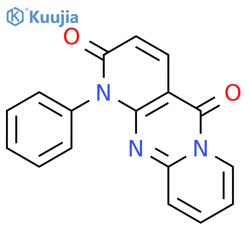 2H-Dipyrido[1,2-a:2',3'-d]pyrimidine-2,5(1H)-dione, 1-phenyl- structure