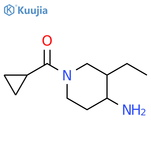 1-cyclopropanecarbonyl-3-ethylpiperidin-4-amine structure