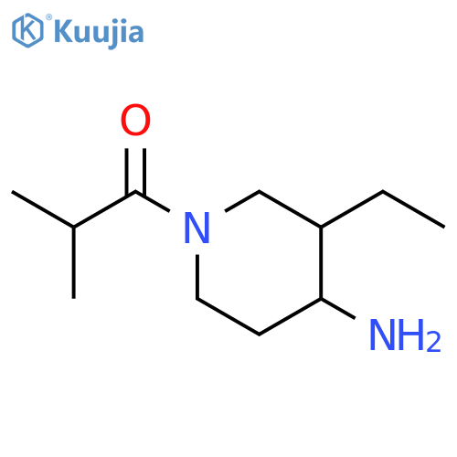 1-(4-amino-3-ethylpiperidin-1-yl)-2-methylpropan-1-one structure