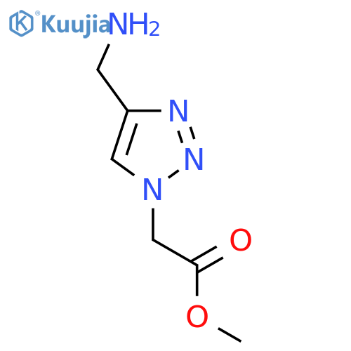 methyl 2-4-(aminomethyl)-1H-1,2,3-triazol-1-ylacetate structure