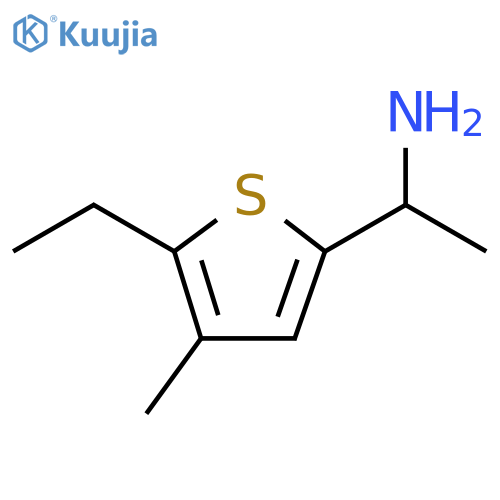 1-(5-ethyl-4-methylthiophen-2-yl)ethan-1-amine structure