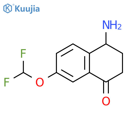 4-amino-7-(difluoromethoxy)-1,2,3,4-tetrahydronaphthalen-1-one structure