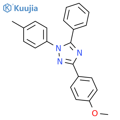 1H-1,2,4-Triazole, 3-(4-methoxyphenyl)-1-(4-methylphenyl)-5-phenyl- structure