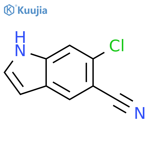 6-Chloroindole-5-carbonitrile structure