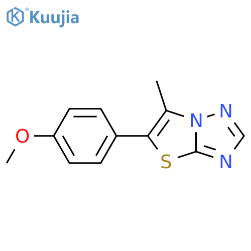 5-(4-Methoxyphenyl)-6-methylthiazolo[3,2-B][1,2,4]triazole structure