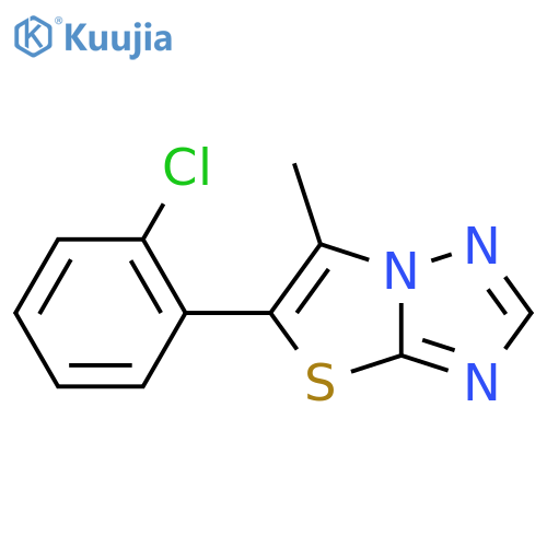 5-(2-Chlorophenyl)-6-methylthiazolo[3,2-B][1,2,4]triazole structure