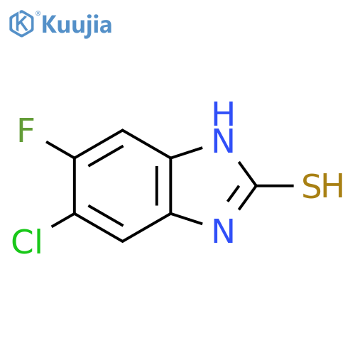 6-Chloro-5-fluorobenzimidazole-2-thiol structure