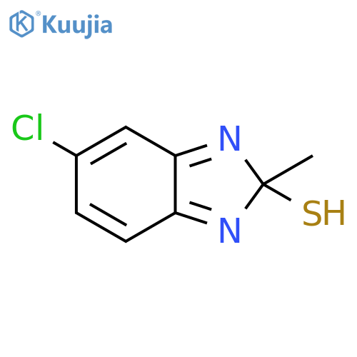 2H-BENZIMIDAZOLE-2-THIOL, 5-CHLORO-2-METHYL- structure