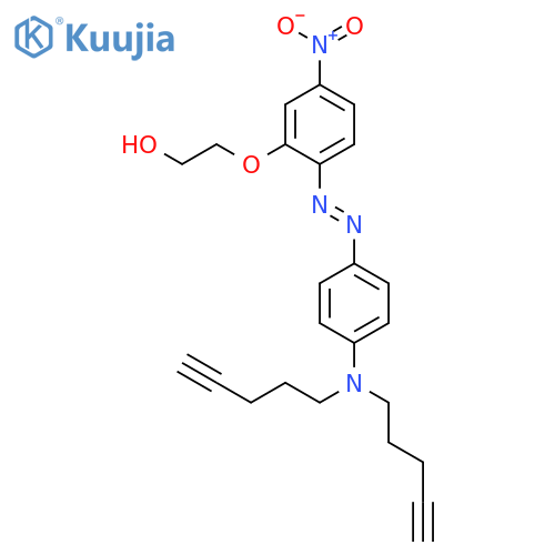 Ethanol, 2-[2-[(1E)-2-[4-(di-4-pentyn-1-ylamino)phenyl]diazenyl]-5-nitrophenoxy]- structure