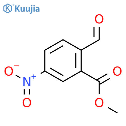 Benzoic acid, 2-formyl-5-nitro-, methyl ester structure