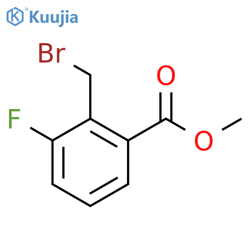 Methyl 2-(bromomethyl)-3-fluorobenzoate structure