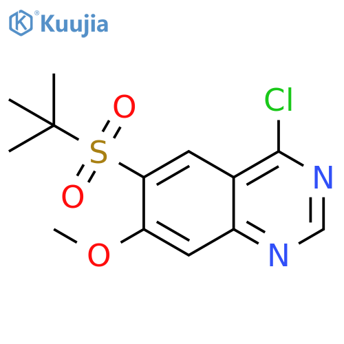 6-(tert-Butylsulfonyl)-4-chloro-7-methoxyquinazoline structure
