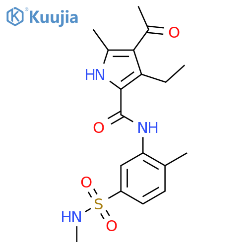 4-Acetyl-3-Ethyl-5-Methyl-N-[2-Methyl-5-(Methylsulfamoyl)phenyl]-1h-Pyrrole-2-Carboxamide structure
