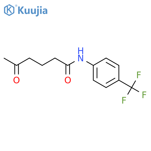 Hexanamide, 5-oxo-N-[4-(trifluoromethyl)phenyl]- structure