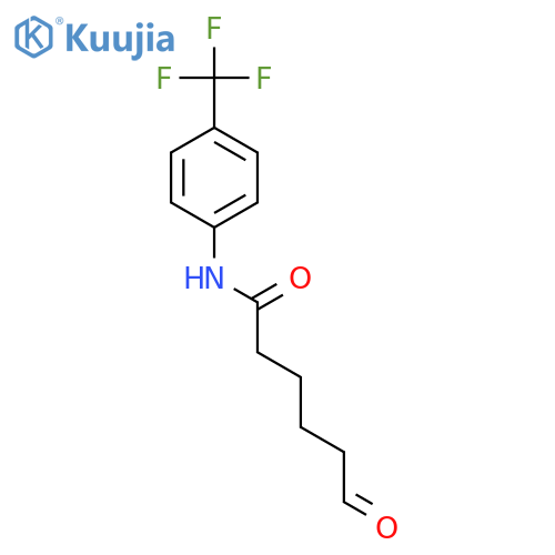 Hexanamide, 6-oxo-N-[4-(trifluoromethyl)phenyl]- structure
