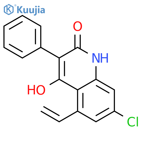 2(1H)-Quinolinone, 7-chloro-5-ethenyl-4-hydroxy-3-phenyl- structure
