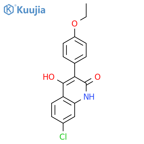2(1H)-Quinolinone, 7-chloro-3-(4-ethoxyphenyl)-4-hydroxy- structure