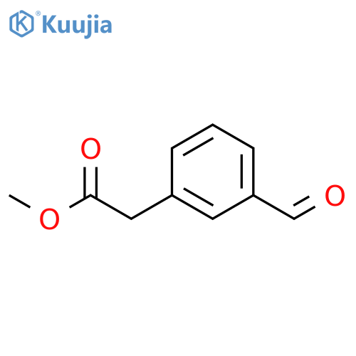 Methyl 2-(3-formylphenyl)acetate structure