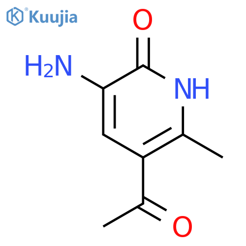 5-acetyl-3-amino-6-methyl-2(1H)-Pyridinone structure