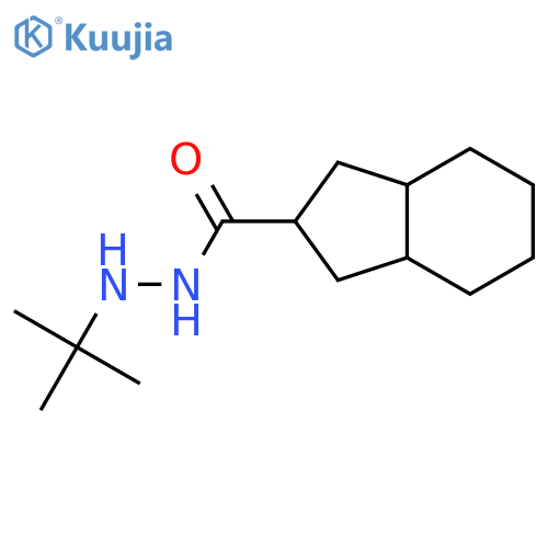 1H-Indene-2-carboxylic acid, octahydro-, 2-(1,1-dimethylethyl)hydrazide structure