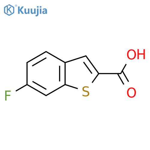 6-fluoro-1-benzothiophene-2-carboxylic acid structure