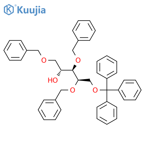 (2R,3R,4R)-1,3,4-Tris(phenylmethoxy)-5-trityloxypentan-2-ol structure