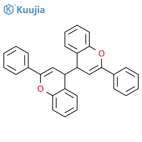 4,4'-Bi-4H-1-benzopyran, 2,2'-diphenyl- structure