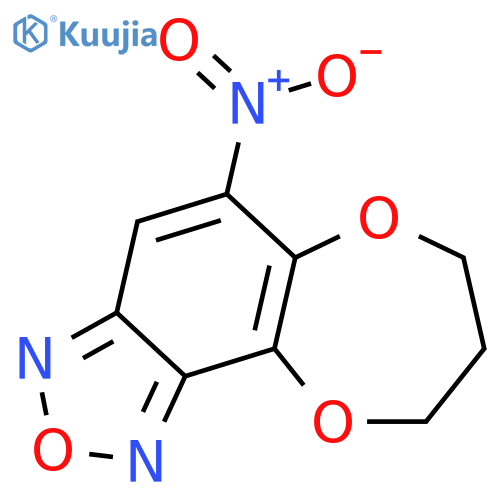 7H-[1,4]Dioxepino[2,3-e]-2,1,3-benzoxadiazole, 8,9-dihydro-5-nitro- structure