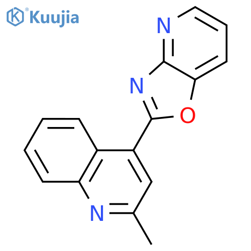 Quinoline, 2-methyl-4-(oxazolo[4,5-b]pyridin-2-yl)- structure